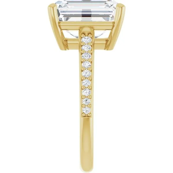 V-End Prong Engagement Ring Image 4 Rox Atlanta Jewelers Decatur, GA