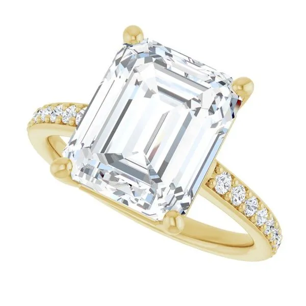 V-End Prong Engagement Ring Image 5 Rox Atlanta Jewelers Decatur, GA