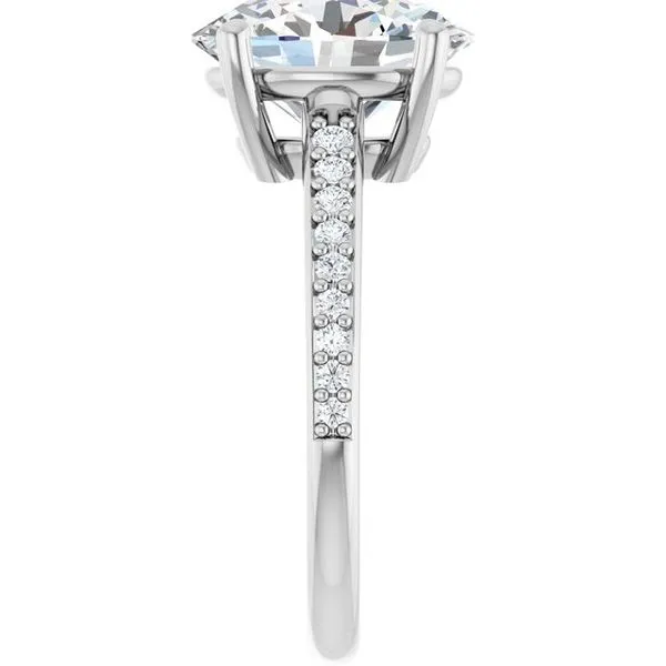 V-End Prong Engagement Ring Image 4 Rox Atlanta Jewelers Decatur, GA
