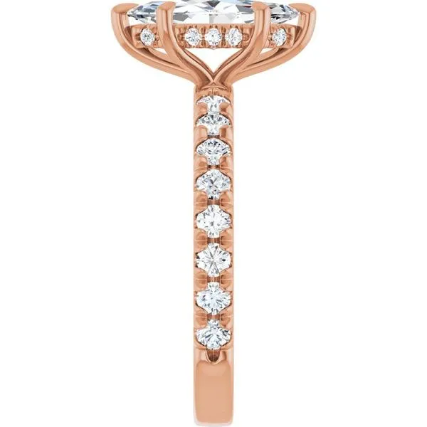 Claw-Prong Hidden Halo-Style Engagement Ring Image 4 Banks Jewelers Burnsville, NC