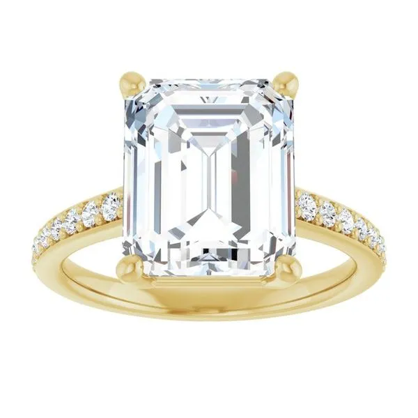 V-End Prong Engagement Ring Image 3 Eskews Fine Jewelers Lee's Summit, MO