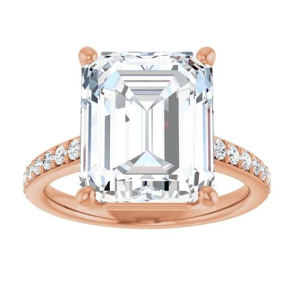 V-End Prong Engagement Ring Image 3 Eskews Fine Jewelers Lee's Summit, MO