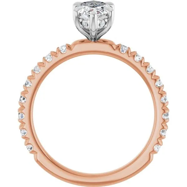 Claw-Prong Hidden Halo-Style Engagement Ring Image 2 Morin Jewelers Southbridge, MA