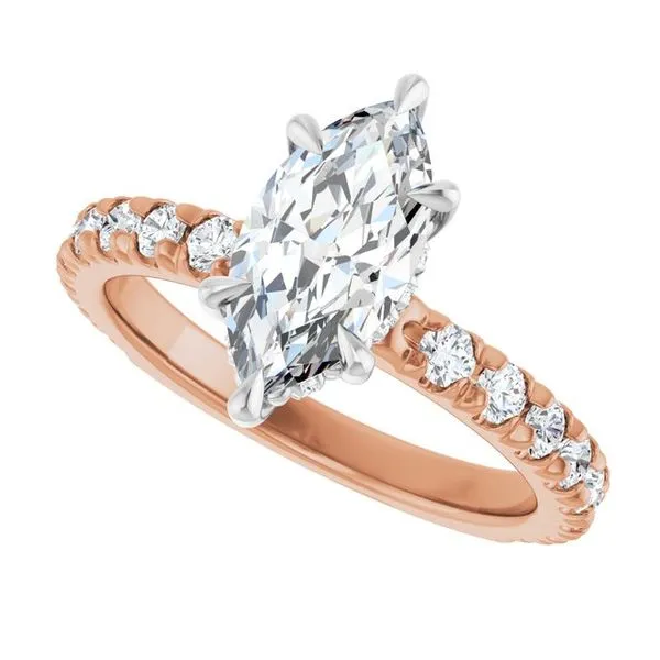 Claw-Prong Hidden Halo-Style Engagement Ring Image 5 Morin Jewelers Southbridge, MA