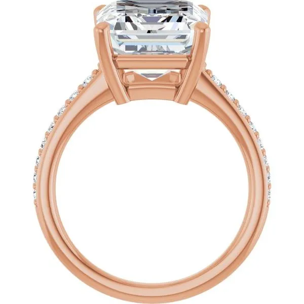 V-End Prong Engagement Ring Image 2 Rox Atlanta Jewelers Decatur, GA