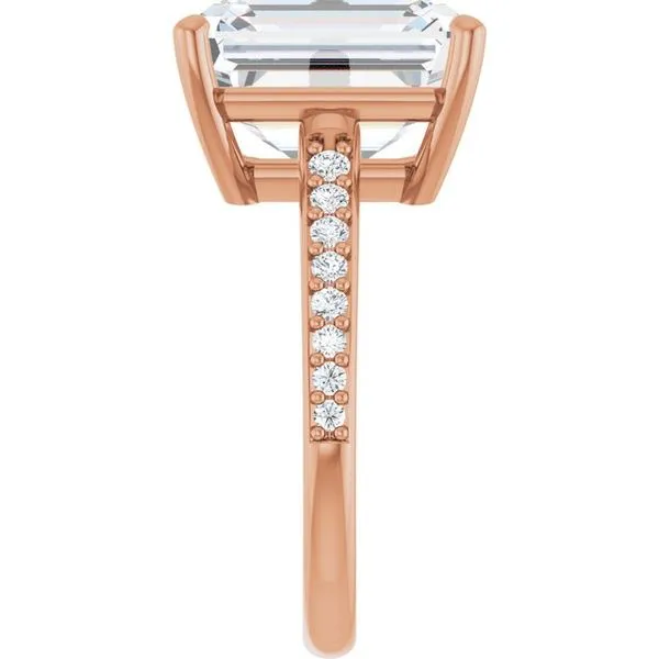 V-End Prong Engagement Ring Image 4 Rox Atlanta Jewelers Decatur, GA