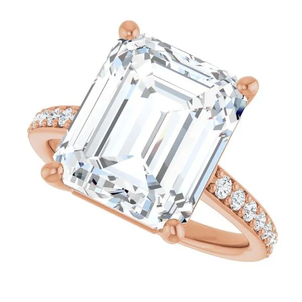 V-End Prong Engagement Ring Image 5 Rox Atlanta Jewelers Decatur, GA