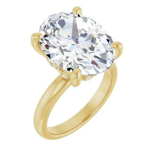 Hidden Halo-Style Engagement Ring
