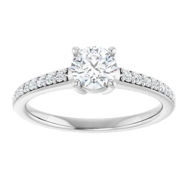 V-End Prong Engagement Ring Image 3 Rox Atlanta Jewelers Decatur, GA