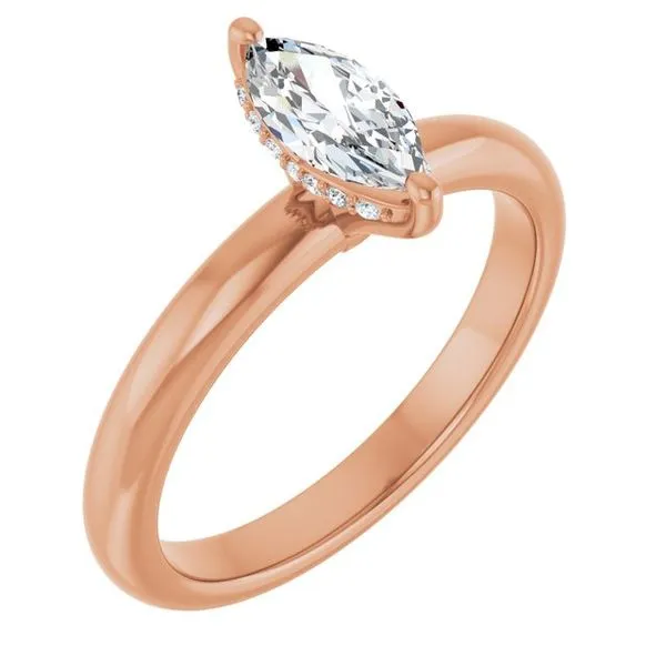 Hidden Halo-Style Engagement Ring