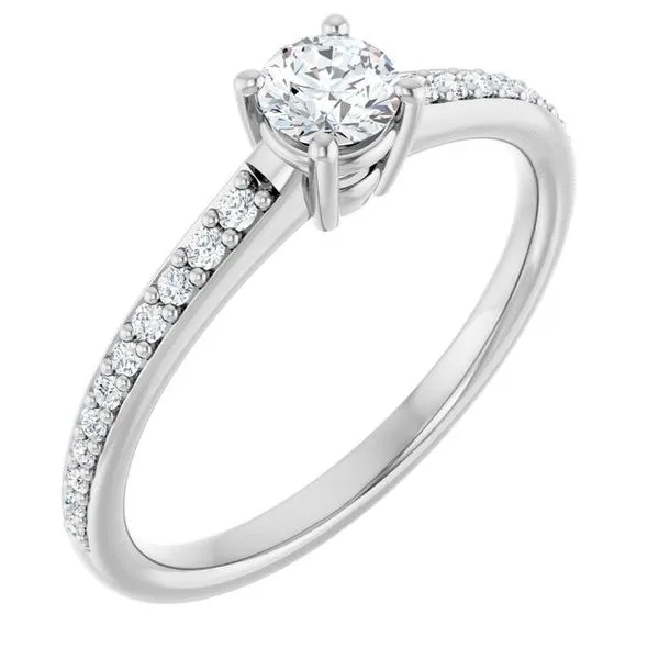 V-End Prong Engagement Ring Rox Atlanta Jewelers Decatur, GA