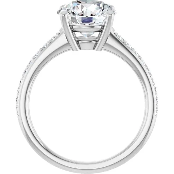 V-End Prong Engagement Ring Image 2 Rox Atlanta Jewelers Decatur, GA