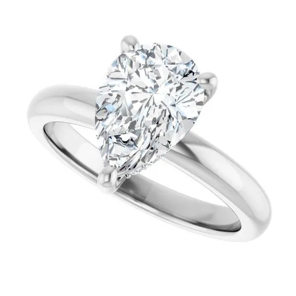 Hidden Halo-Style Engagement Ring Image 5 Raleigh Diamond Fine Jewelry Raleigh, NC