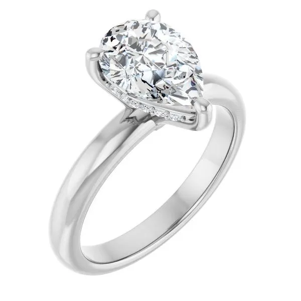 Hidden Halo-Style Engagement Ring Dripping Diamonds Dripping Springs, TX