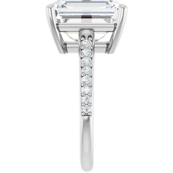 V-End Prong Engagement Ring Image 4 Rox Atlanta Jewelers Decatur, GA