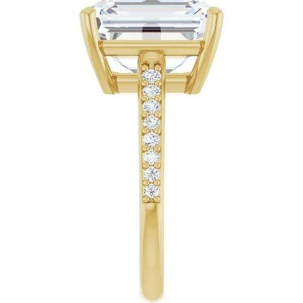 V-End Prong Engagement Ring Image 4 Eskews Fine Jewelers Lee's Summit, MO