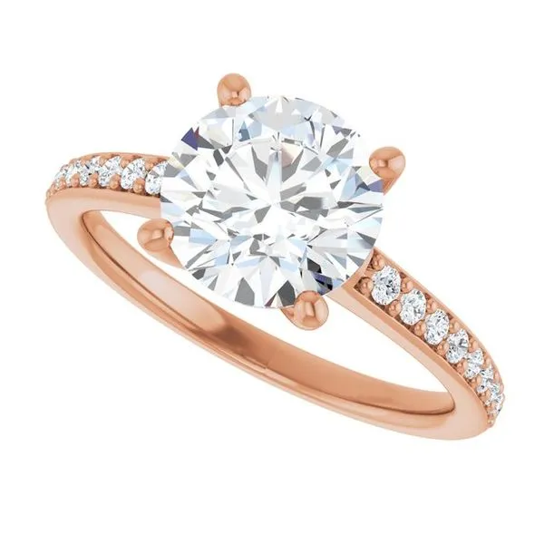 V-End Prong Engagement Ring Image 5 Eskews Fine Jewelers Lee's Summit, MO