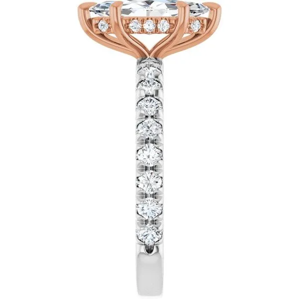 Claw-Prong Hidden Halo-Style Engagement Ring Image 4 Futer Bros Jewelers York, PA