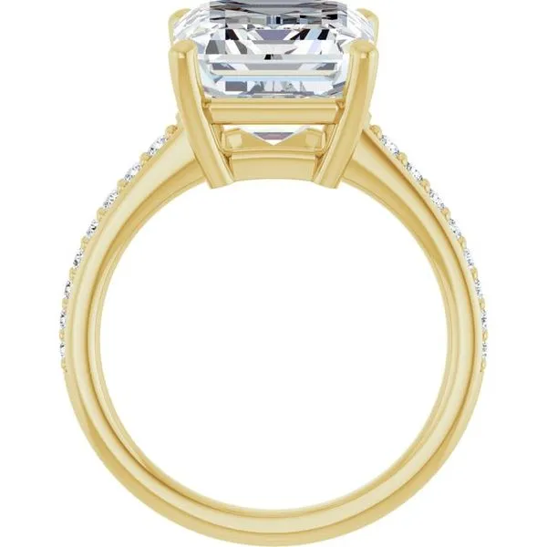 V-End Prong Engagement Ring Image 2 Rox Atlanta Jewelers Decatur, GA
