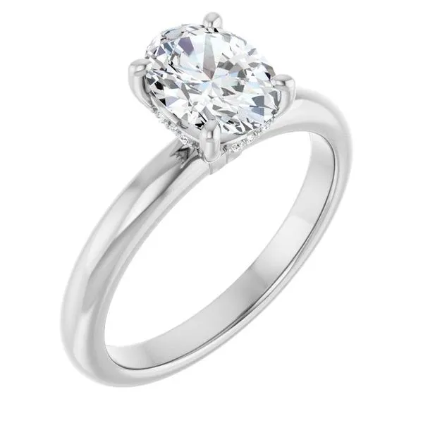 Hidden Halo-Style Engagement Ring