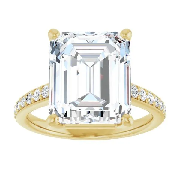 V-End Prong Engagement Ring Image 3 Rox Atlanta Jewelers Decatur, GA