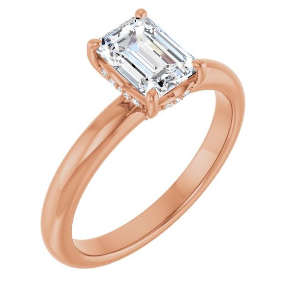 Hidden Halo-Style Engagement Ring