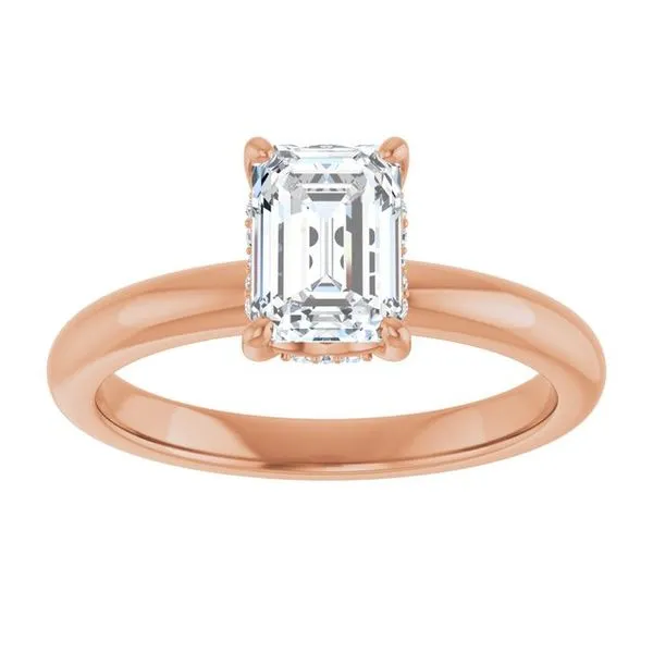 Hidden Halo-Style Engagement Ring Image 3 Raleigh Diamond Fine Jewelry Raleigh, NC