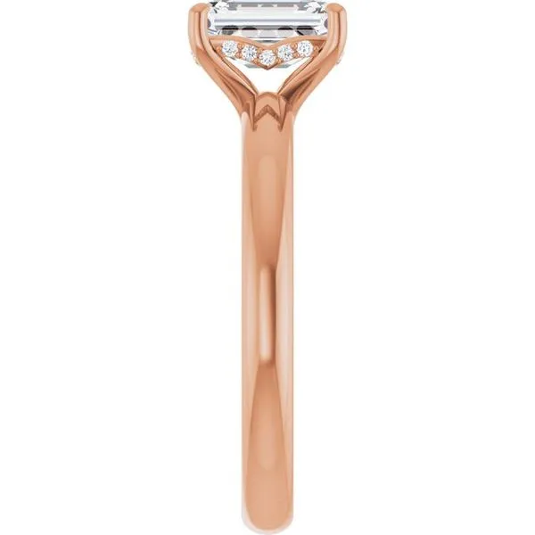 Hidden Halo-Style Engagement Ring Image 4 Raleigh Diamond Fine Jewelry Raleigh, NC