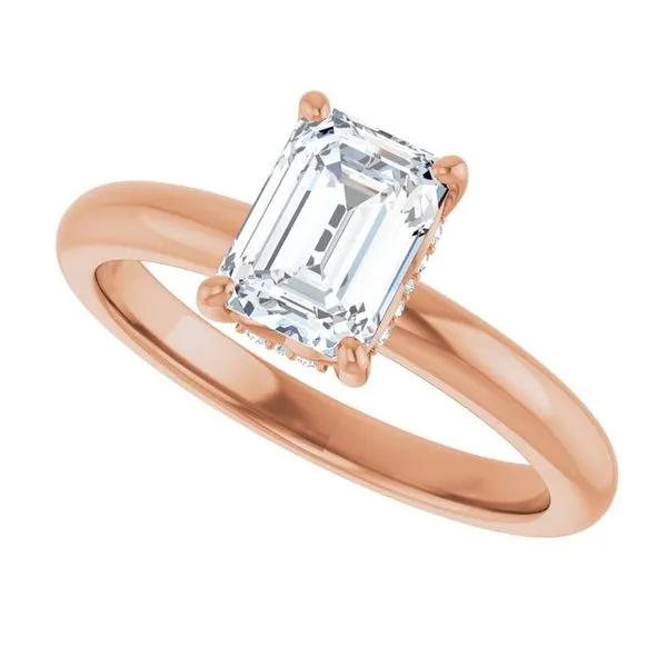 Hidden Halo-Style Engagement Ring Image 5 Raleigh Diamond Fine Jewelry Raleigh, NC