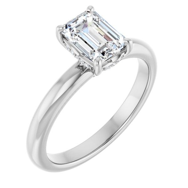 Hidden Halo-Style Engagement Ring