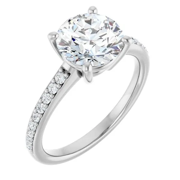V-End Prong Engagement Ring Rox Atlanta Jewelers Decatur, GA