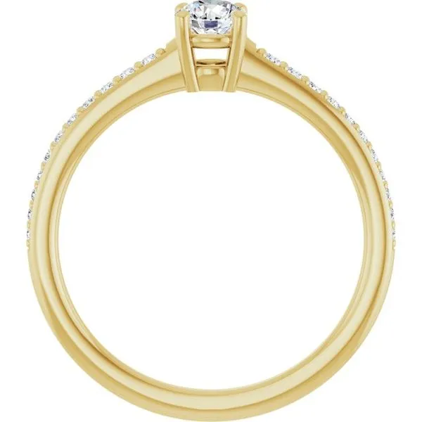 V-End Prong Engagement Ring Image 2 Rox Atlanta Jewelers Decatur, GA