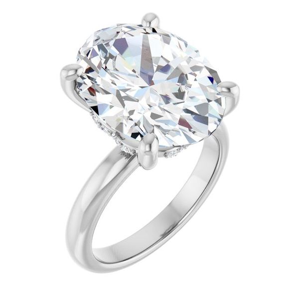 Hidden Halo-Style Engagement Ring