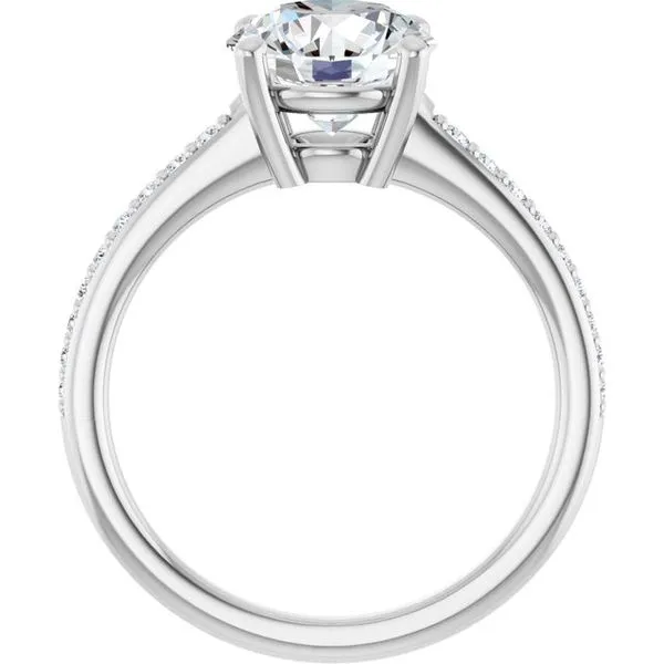 V-End Prong Engagement Ring Image 2 Eskews Fine Jewelers Lee's Summit, MO