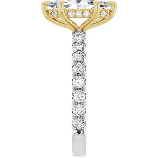 Claw-Prong Hidden Halo-Style Engagement Ring Image 4 Futer Bros Jewelers York, PA