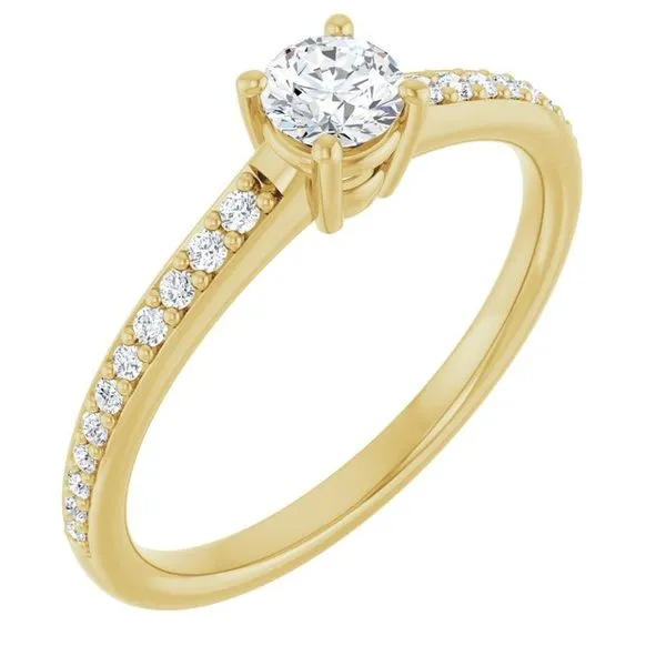 V-End Prong Engagement Ring Eskews Fine Jewelers Lee's Summit, MO