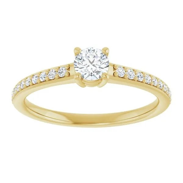 V-End Prong Engagement Ring Image 3 Eskews Fine Jewelers Lee's Summit, MO