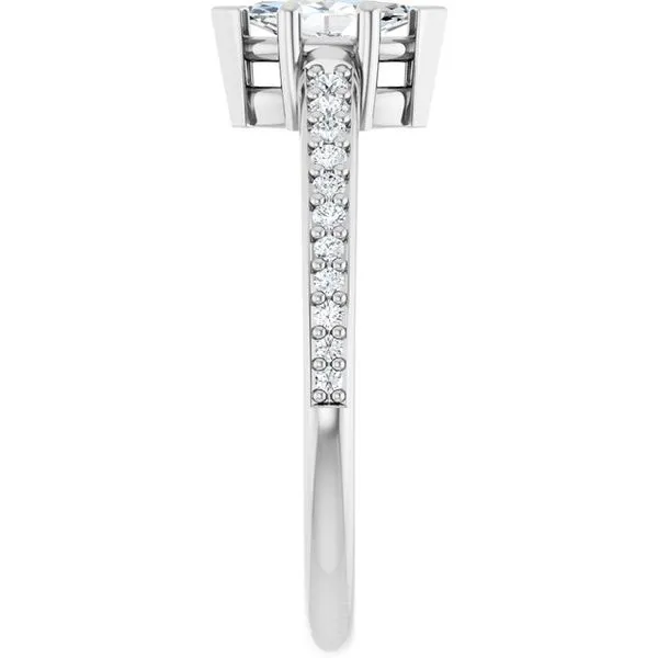 V-End Prong Engagement Ring Image 4 Eskews Fine Jewelers Lee's Summit, MO