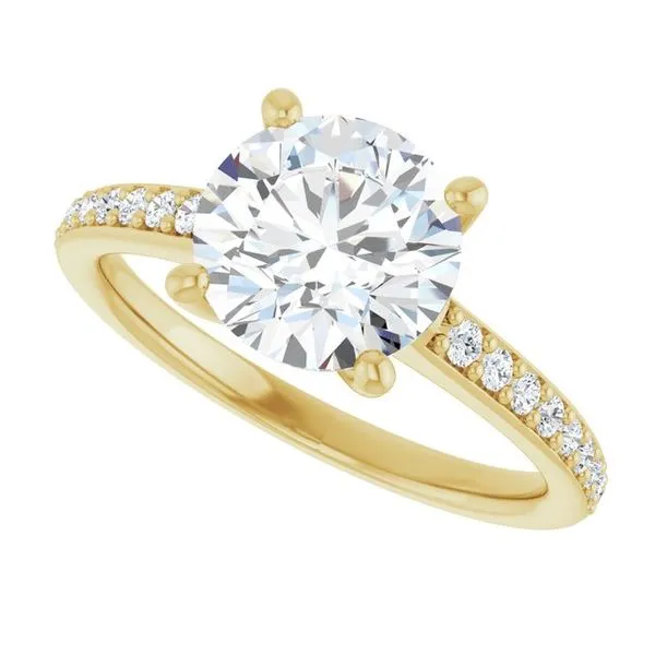 V-End Prong Engagement Ring Image 5 Rox Atlanta Jewelers Decatur, GA