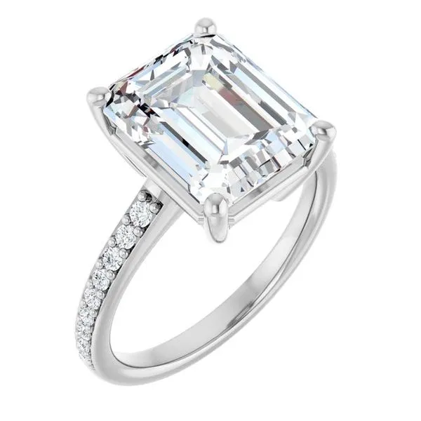 V-End Prong Engagement Ring Rox Atlanta Jewelers Decatur, GA