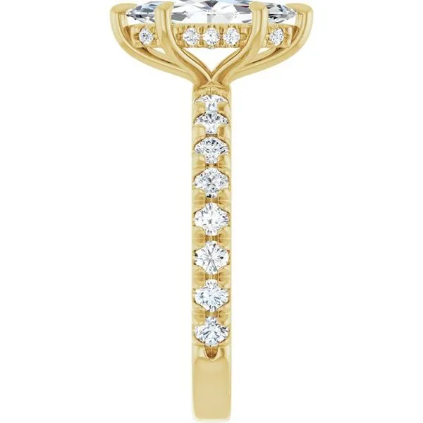 Claw-Prong Hidden Halo-Style Engagement Ring Image 4 Raleigh Diamond Fine Jewelry Raleigh, NC