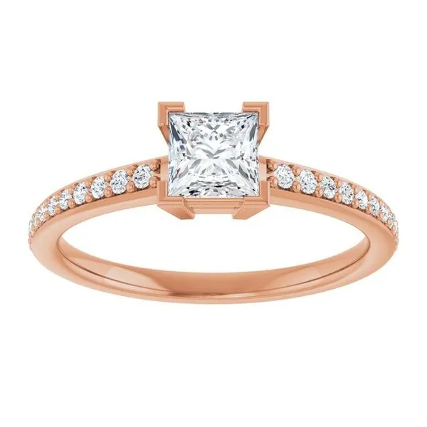 V-End Prong Engagement Ring Image 3 Mark Jewellers La Crosse, WI