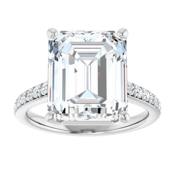 V-End Prong Engagement Ring Image 3 Eskews Fine Jewelers Lee's Summit, MO