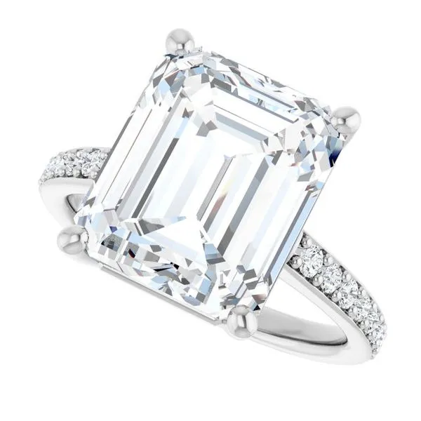 V-End Prong Engagement Ring Image 5 Rox Atlanta Jewelers Decatur, GA