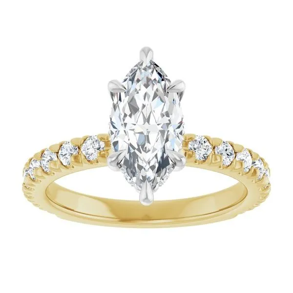 Claw-Prong Hidden Halo-Style Engagement Ring Image 3 J. Thomas Jewelers Rochester Hills, MI