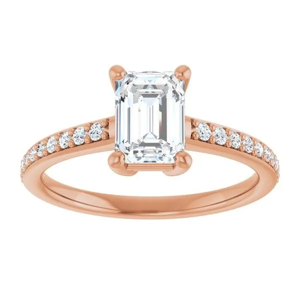 V-End Prong Engagement Ring Image 3 Rox Atlanta Jewelers Decatur, GA