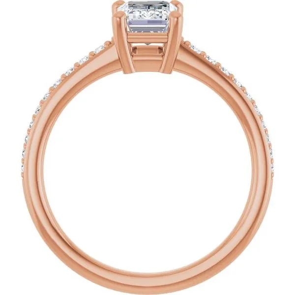 V-End Prong Engagement Ring Image 2 Rox Atlanta Jewelers Decatur, GA