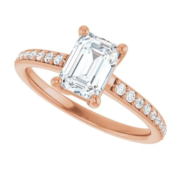 V-End Prong Engagement Ring Image 5 Rox Atlanta Jewelers Decatur, GA