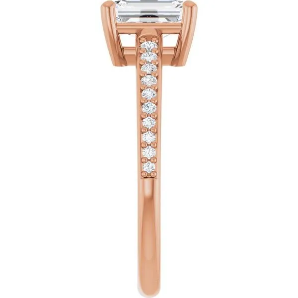 V-End Prong Engagement Ring Image 4 Rox Atlanta Jewelers Decatur, GA