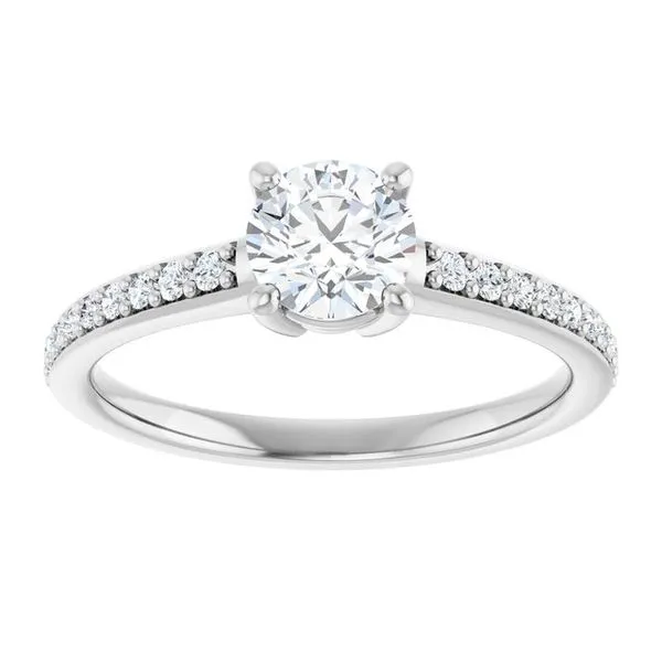 V-End Prong Engagement Ring Image 3 Rox Atlanta Jewelers Decatur, GA